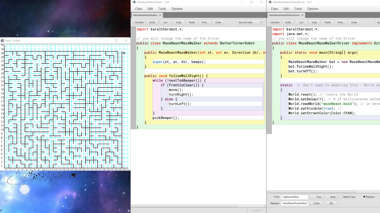 KarelTheRobot Maze Solver Image