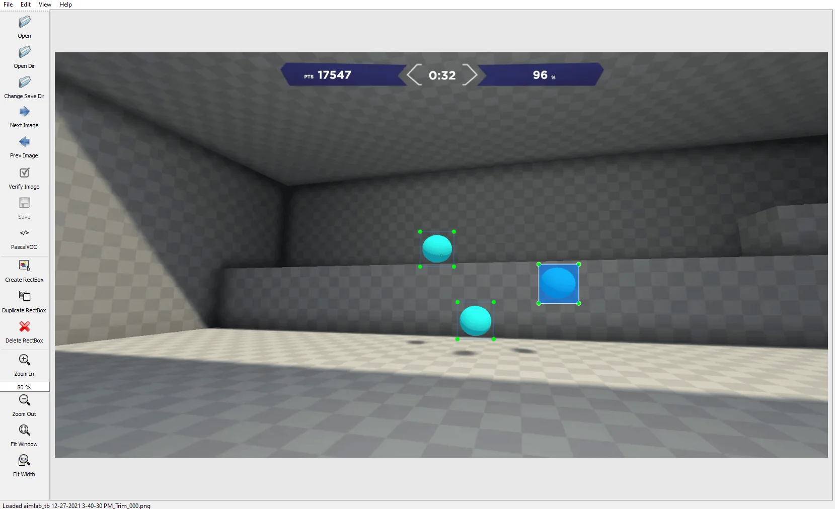 Auto-generated bounding box annotations