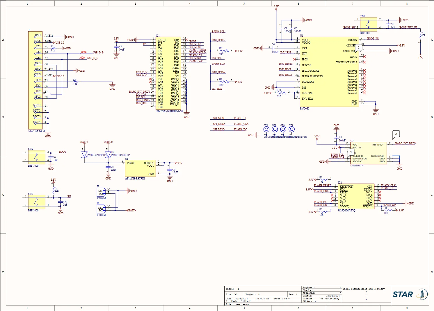 Avionics board schematic